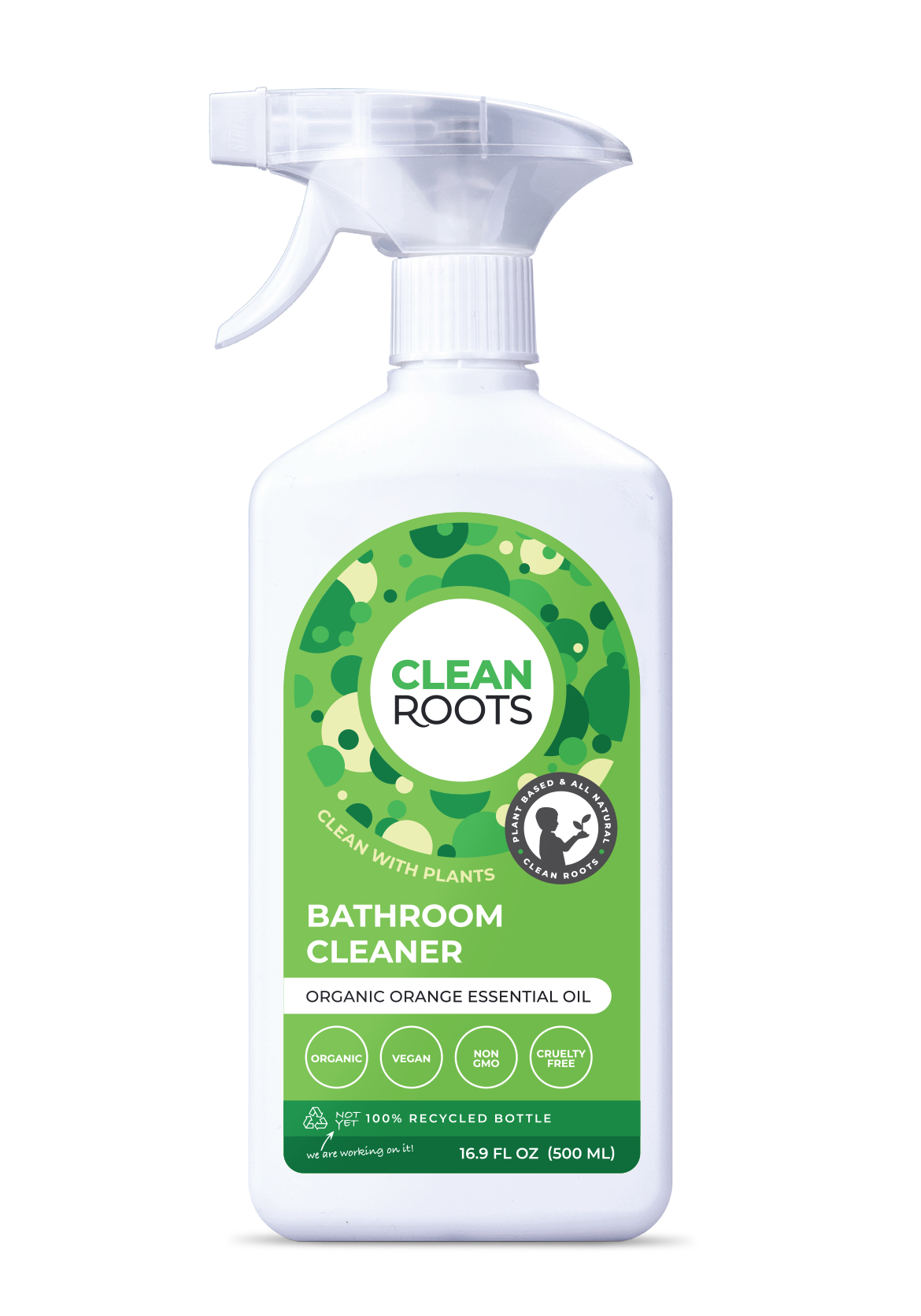 Clean Roots Bathroom Cleaner | Organic Orange Essential Oil