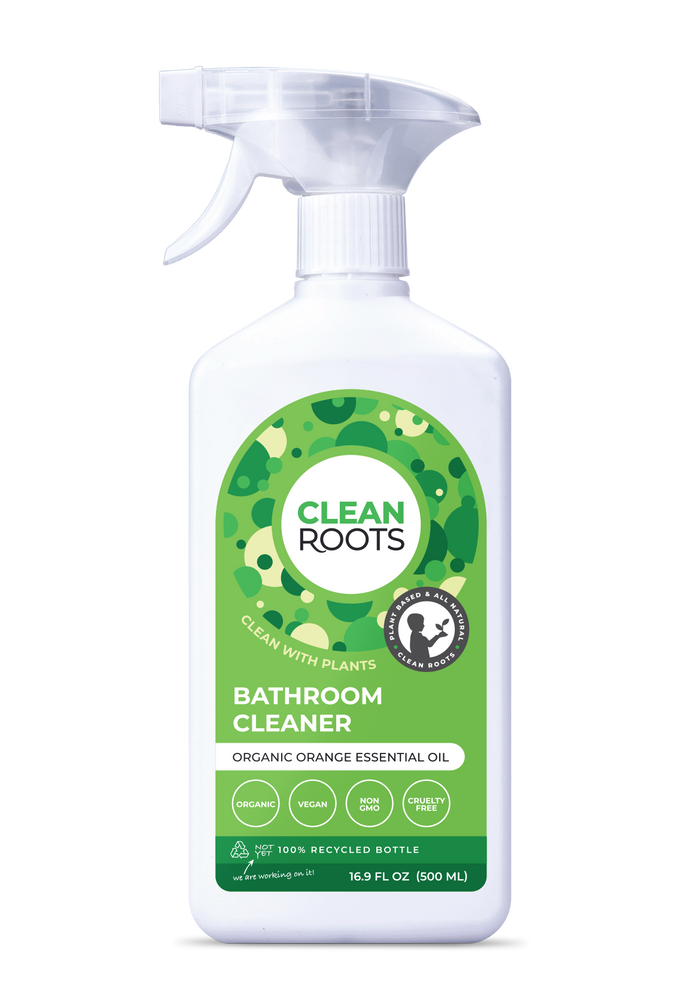 Clean Roots Bathroom Cleaner | Organic Orange Essential Oil