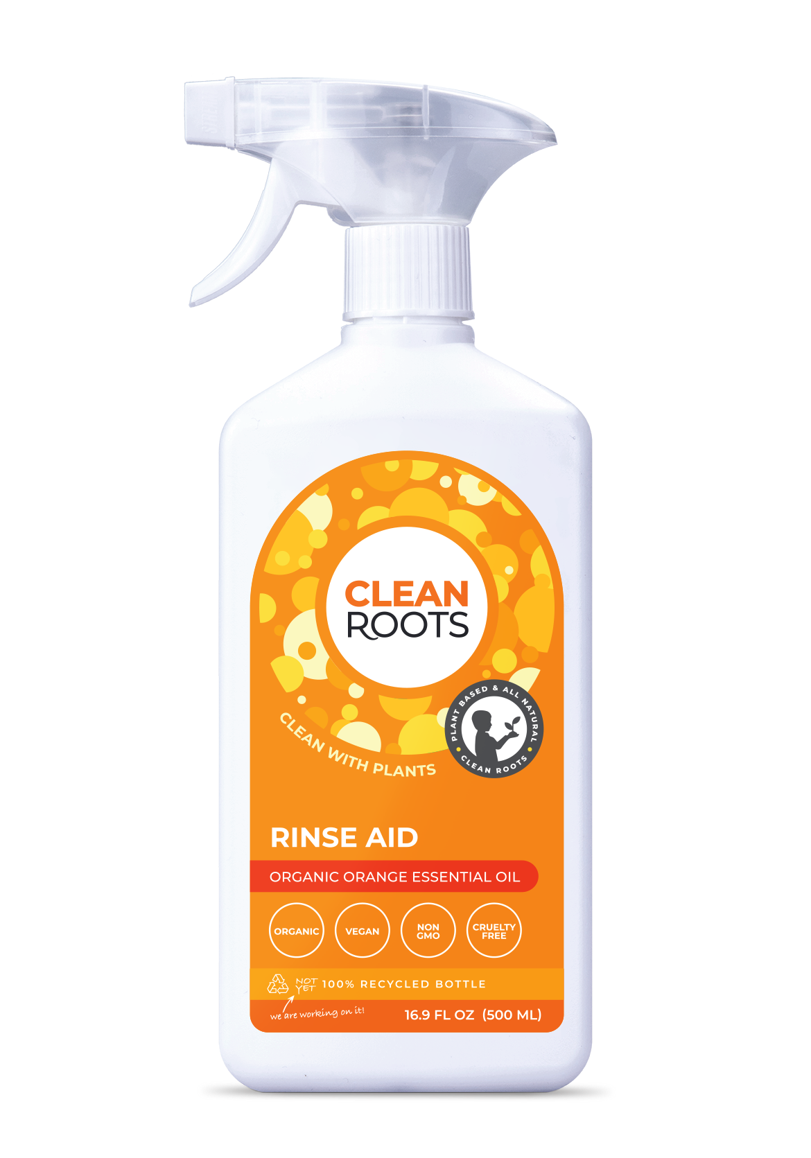 Clean Roots Rinse Aid | Organic Orange Essential Oil