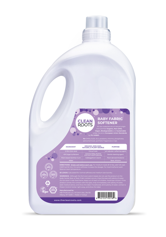 Clean Roots Baby Fabric Softener | Scent-Free & Hypoallergenic